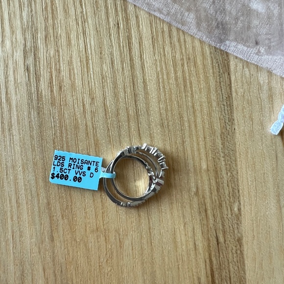 Moissanite Solitaire Ring – 1.50 CT, VVS1 D Color – 925 Silver – Women’s Size 6 - Picture 13 of 14